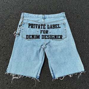 Shorts de Mezclilla para Hombre al por Mayor, Shorts de Diseñador con Pedrería, Estilo Urbano - Product Image 4
