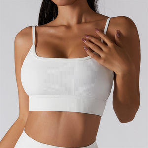 Ensemble sans couture respirant et extensible pour yoga et Pilates, avec dos nageur, col rond et taille haute élastique, pour femme, de marque célèbre, vente en gros - Product Image 5