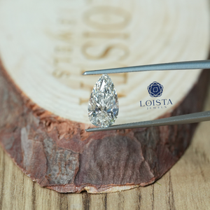 Diamant de laboratoire certifié IGI, taille poire, brillant - Product Image 1
