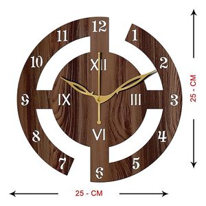 Natural Wooden <b>Clock</b> Budget Friendly Stylish <b>Wall</b> <b>Clock</b> for Living Room <b>Bedroom</b> Office Natural Wooden <b>Wall</b> <b>Clock</b> - Product Image 6