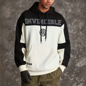 Sudadera con Capucha Invincible Print Iron Man de Corte Regular para Hombre, Estilo Urbano, Algodón/Poliéster, Gruesa, con Cordón Ajustable - Product Image 1