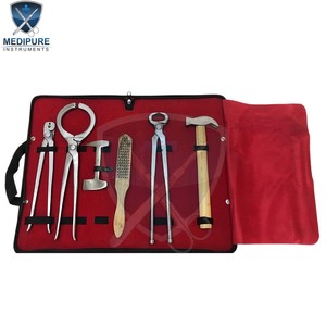Professional Equine Farrier Tool Set with Hoof Knives Nail <b>Puller</b> Hoof Clincher Pliers for Horse Shoeing Equipment - Product Image 2