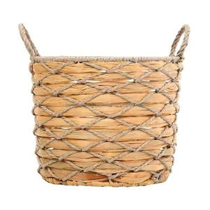 Cesta de almacenamiento versátil para la organización del hogar y exhibición en comercios, adecuada para compradores OEM, fabricada con materiales naturales en Vietnam. - Product Image 3