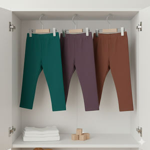 Leggings pour tout-petits doux et respirants 100% coton ou coton de bambou 95% avec 5% d'élasthanne - Product Image 5