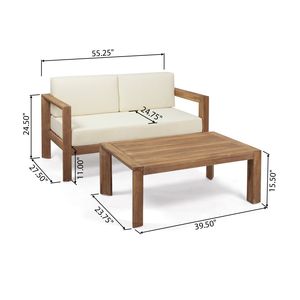 Set da Giardino Elegante con Divanetto e Tavolino per Intrattenimento all'Aperto - Product Image 6