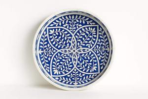 Bandeja Decorativa con Incrustaciones de Hueso para el Hogar, Mesa de Centro, Comedor, Regalo, Hecha a Mano, Calidad Premium de Lujo, Material Ecológico - Product Image 4