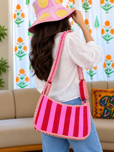 Handmade Vintage Fashion Lady Bohemian Indian Print Quilted Lightweight Eco-Friendly Cotton Shoulder Purse <b>Sling</b> <b>Bag</b> <b>for</b> <b>Travel</b> - Product Image 5