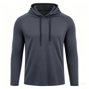 Sweat-shirt à capuche slim fit pour homme avec design masque, couleur unie, tricoté, manches longues, décontracté, pour l'automne - Product Image 4