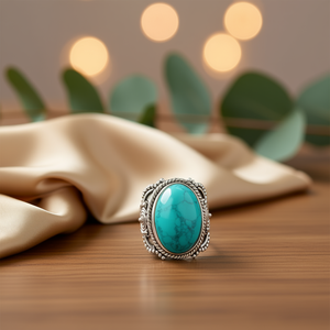 <b>Turquoise</b> Fashion <b>Ring</b> 9.2 Grams Elegant and Stylish Accessory - Product Image 3