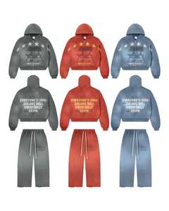 Nuevo Conjunto Deportivo Personalizado, Chándal, Pantalones Deportivos, Sudadera con Capucha, Ropa Deportiva para Hombre, Estilo Urbano - Product Image 1