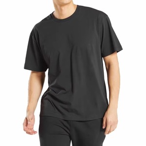 T-shirt de sport et de fitness en coton 100% de haute qualité, à séchage rapide, coupe classique, personnalisable avec logo, couleur unie, pour la vente en gros - Product Image 3