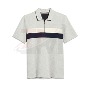 เสื้อโปโลผู้ชายขายดีสำหรับฤดูใบไม้ผลิและฤดูร้อน แห้งเร็ว แขนสั้น ซิปหน้า ไซส์ใหญ่ ใส่สบาย สีพื้น - Product Image 2