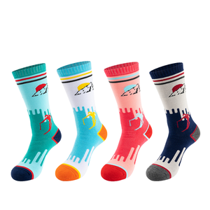Custom Outdoor Ski Socks Novelty Winter Mountain <b>Pattern</b> Men Women Sports Socks Manufacturer - Product Image 1