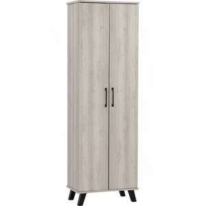 High Quality Compact Wooden Cabinet Double Door <b>Tall</b> Level <b>Storage</b> for Apartment Rental Property and Hallway Walkway Stand - Product Image 1