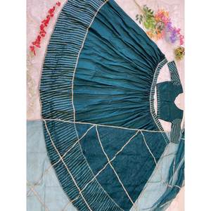 Lehenga Choli de Fiesta Talla 2XL con Hermoso Trabajo de Gotta Patti - Product Image 4