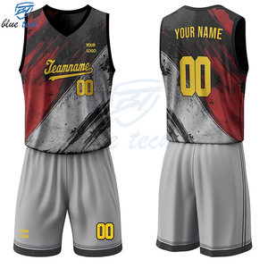 Ensemble d'uniformes de basketball personnalisés en polyester imprimé de haute qualité pour hommes, sans manches, taille élastique, respirant et à séchage rapide - Product Image 2