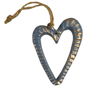 Adorno Colgante en Forma de Corazón Estándar con Acabado Antiguo de Latón, Nuevo Diseño Moderno para Decoración del Hogar y Dormitorio, Diseño de Corazón Colgante - Product Image 6