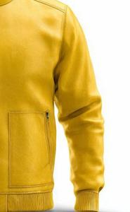 High Quality <b>Men's</b> PU <b>Leather</b> <b>Jacket</b> Stand Collar Zipper Closure - Product Image 4