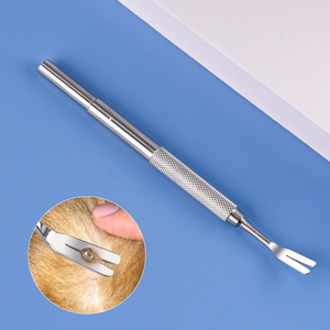 ชุดอุปกรณ์กำจัดเห็บสัตว์เลี้ยง สแตนเลส 3 ชิ้น คีมคีบและทวิสเตอร์ - Product Image 5