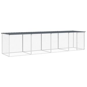 Jaula Grande para Pollos de Acero Galvanizado, Resistente, Color Antracita, Casa para Animales - Product Image 2
