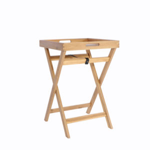 Table de service en acacia fournie par un fournisseur de meubles d'extérieur du Vietnam, offrant une finition en bois naturel et un design pratique pour le service. - Product Image 1