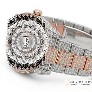 Reloj de Lujo con Diamantes para Mujer, Analógico de Cuarzo, Acero Inoxidable, Chapado en Oro Rosa, Correa de 42 mm, Esfera Redonda, Cierre Desplegable - Product Image 2