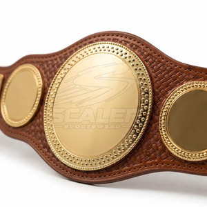 <b>Wrestling</b> Event Award Leather <b>Belt</b> with Professional Breathable High Waist Adjustable Strap Custom Logo for Sports Competitions - Product Image 5