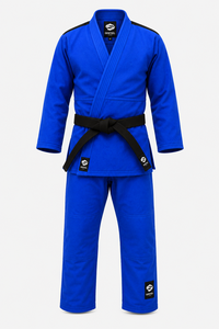 GENTEEL Judo Kimono <b>Blue</b> 100% Cotton Adult Unisex Judo Uniform Regular Fit Durable WIth custom logos - Product Image 4