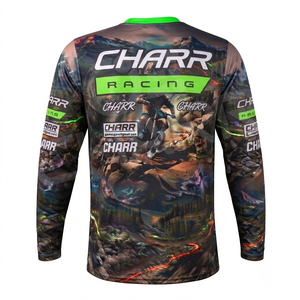 เสื้อเจอร์ซีย์จักรยานเสือภูเขา MTB สำหรับแข่งขันมอเตอร์ครอส มอเตอร์ไซค์ DH MX BMX ATV ดาวน์ฮิลล์ เอนดูโร่ ไซส์ใหญ่ จัดส่งตรงจากโรงงาน - Product Image 2