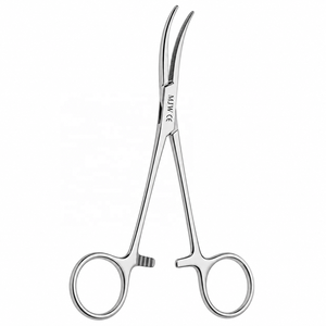 คีมหนีบหลอดเลือด MJW Surgical Crile Hemostatic Forceps ขนาด 14 ซม. 5.5 นิ้ว ปากโค้ง ทำจากสแตนเลส ใช้หนีบหลอดเลือดแดง ได้รับการรับรองมาตรฐาน CE ISO13485 ผลิตแบบ OEM - Product Image 4