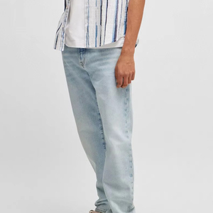 Nouveau jean vintage d'hiver pour homme, de haute qualité, délavé, taille haute, coupe droite, 100 % coton, léger et élégant - Product Image 5