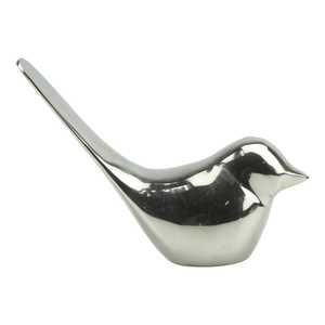 Jaffs Exports Silver 13.5cm H X 8.5cm W X 20cm L Aluminium Handmade Modern Art Bird Figurine Eco-Friendly Durable Tabletop Decor - Product Image 3