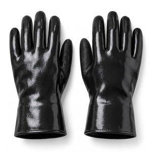 Construction robuste et maintien sûr pour diverses applications sur le lieu de travail, gants de sécurité enduits de PVC, revêtement protecteur respirant - Product Image 5