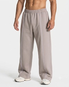 Ensemble de survêtement surdimensionné gris pierre pour homme, personnalisé OEM – Sweat à capuche en molleton de coton de qualité supérieure et pantalon de survêtement à jambes larges - Product Image 5