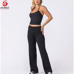 Women's <b>Athletic</b> Sports Bra and Leggings Set Stretch Fitness Training Yoga Apparel Custom Logo Activewear OEM Services - Product Image 1