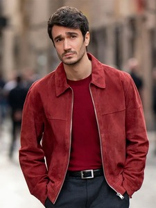 Eugenio Franceschini Emily in Paris Marcello <b>Suede</b> <b>Jacket</b> - Product Image 1