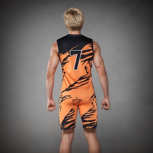 Uniforme de Fútbol Sublimado sin Mangas 7v7 al por Mayor, Diseño Personalizado, Transpirable, Talla Grande, Secado Rápido, en Venta - Product Image 2