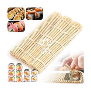 มีจำหน่าย |   เสื่อไม้ไผ่สำหรับม้วนซูชิ ใช้ในการเตรียมอาหารและการเสิร์ฟอาหาร ผลิตในเวียดนาม - Product Image 1