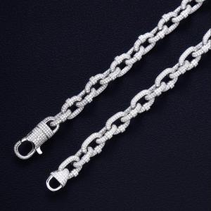 Pulsera de Lujo Estilo Bohemia con Baño de Rodio y Micro Pavé de Cuarzo, Cadena Cubana de 18mm para Hombre, Joyería Hip Hop Brillante, Regalo - Product Image 1