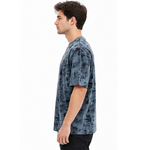 T-shirt en coton de haute qualité pour hommes, vêtement décontracté essentiel au quotidien, OEM ODM, vente en gros, t-shirt en coton doux de qualité supérieure pour hommes sur mesure - Product Image 5