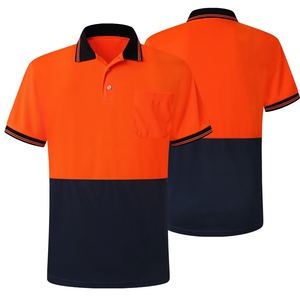 Polo pour homme respirant et à séchage rapide, uniforme de gardien de sécurité, vêtements de travail décontractés, haut léger et doux - Product Image 3