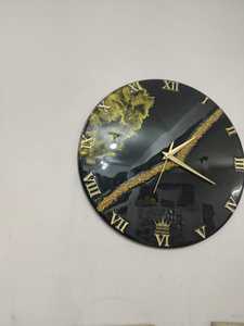 Reloj de Pared Digital de Resina Epoxi Galaxy Hecho a Mano de Primera Calidad, Control Táctil, Ecológico, Automático, Lujoso, Artístico, con Temática Espacial para Dormitorio - Product Image 2