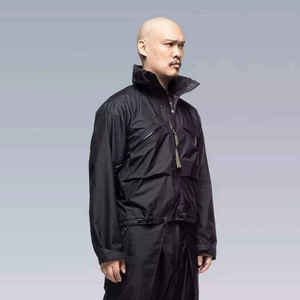 Veste technique unisexe imperméable, streetwear fonctionnel, coupe-vent tactique, multi-poches, cargo, veste de protection extérieure - Product Image 1