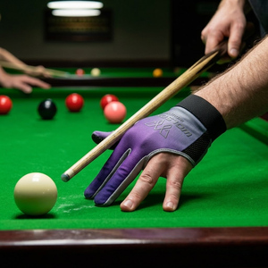 Guantes Profesionales para Billar y Snooker, Transpirables, de Secado Rápido, de Tres Dedos, de Alta Calidad, con Tiza Portátil - Product Image 5