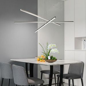 Lampadario LED Moderno da 48 Pollici con Finitura Metallica Elegante, Design Geometrico a 3 Bracci, Regolabile per Sala da Pranzo, Soggiorno, Ufficio - Product Image 5