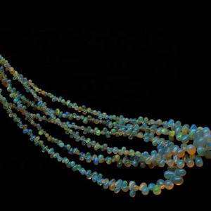 ลูกปัดโอปอลเอธิโอเปียทรงหยดน้ำเรียบ ขนาด 5*7-6*8 มม. 8/16 นิ้ว สำหรับทำเครื่องประดับ - Product Image 1