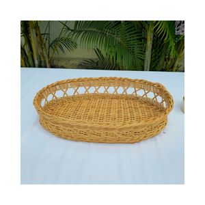 Bandejas Ovaladas de Ratán Ecológicas para Restaurantes, Hoteles y Resorts. - Product Image 1