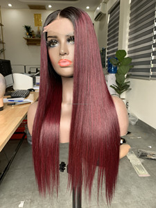 Cabello Humano Vietnamita de la Mejor Calidad, Liso Sedoso con Ondas, Remy Virgen, Doble Trama, Trama Única con Cierre para Tejido de Cabello - Product Image 3