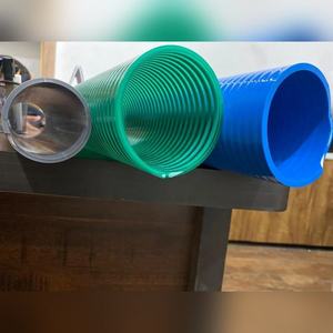 pvc suction hose pipe green flexible plastic industrial <b>waste</b> water delivery tube durable bend non toxic round 3 inch <b>pump</b> tubin - Product Image 1