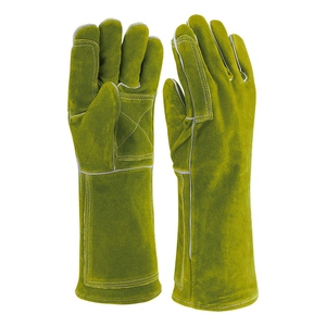 Guantes de Soldadura de Piel de Vacuno de Primera Calidad, Resistentes al Fuego, para Trabajo Pesado y Construcción - Product Image 2